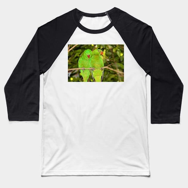 Scaly-breasted Lorikeets Baseball T-Shirt by Carole-Anne